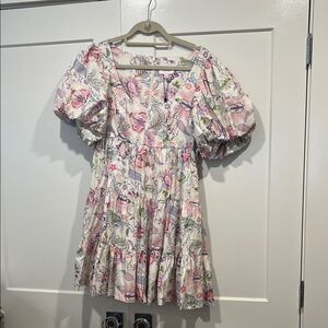 Cinq à Sept Multicolor Floral Dress NWT Size 8